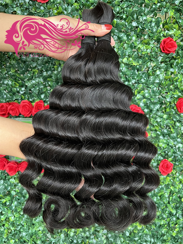Csqueen Raw hair Mermaid Wave Bulk Hair No Weft Human Hair